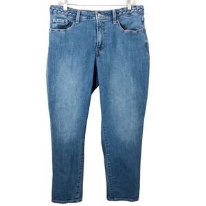 Old Navy Women's High-Rise Curvy OG Straight Jeans Secret-Smooth Pockets Size 10